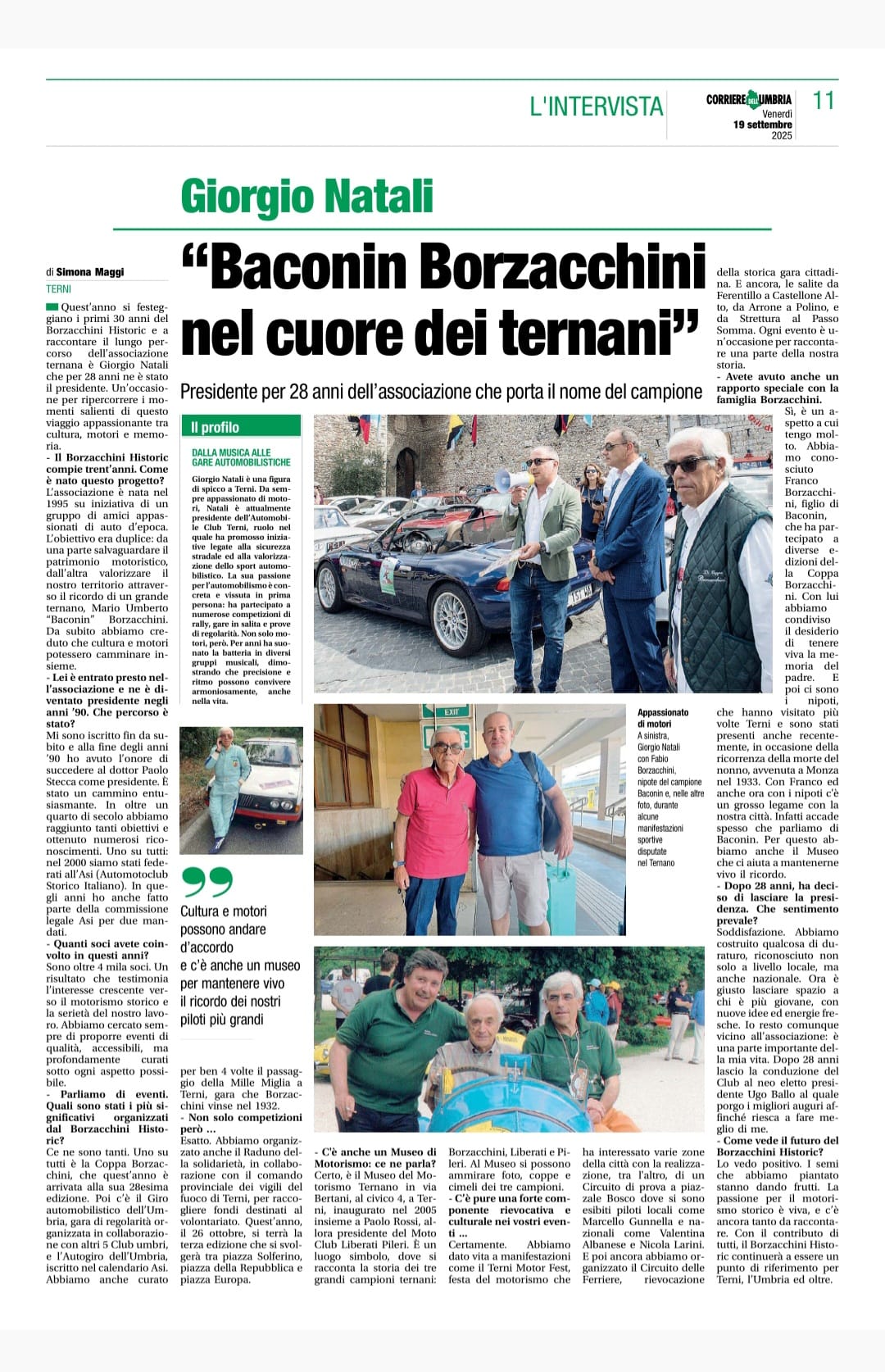 Articolo Corriere Dell' Umbria Art Giorgio Natali